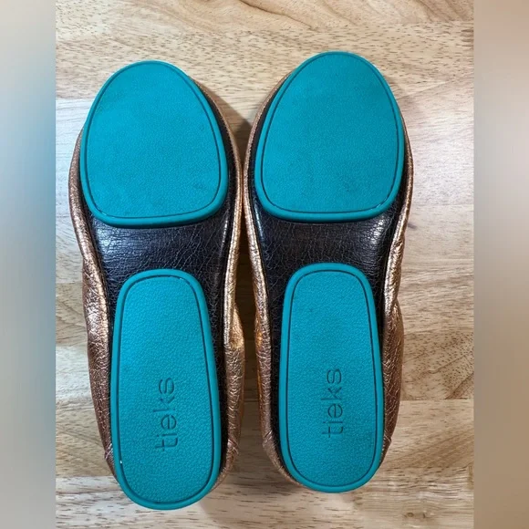 Tieks Rose Gold Glam with all Accessories EUC size 7 - Picture 7 of 10